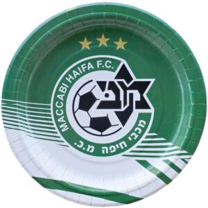 צלחות נייר מתכלה גדולות - מכבי חיפה