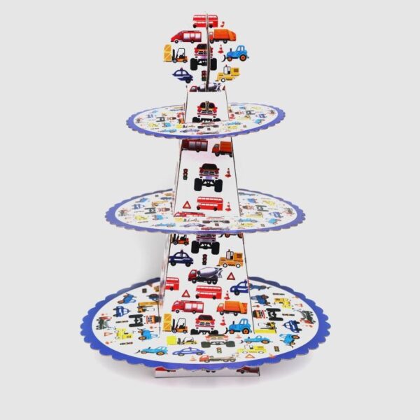 מעמד 3 קומות לעוגות וקינוחים - כלי תחבורה