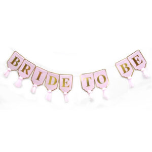 שרשרת באנר אותיות - BRIDE TO BE