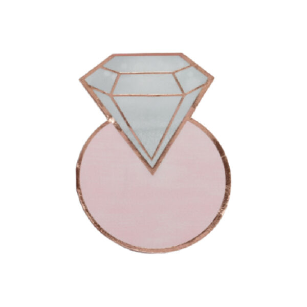 מפיות נייר - טבעת יהלום