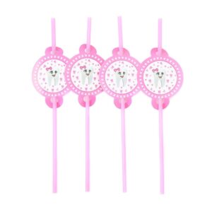 קשיות פלסטיק ורודות לבת - שן ראשונה