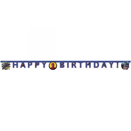 באנר אותיות יום הולדת - ספיידרמן