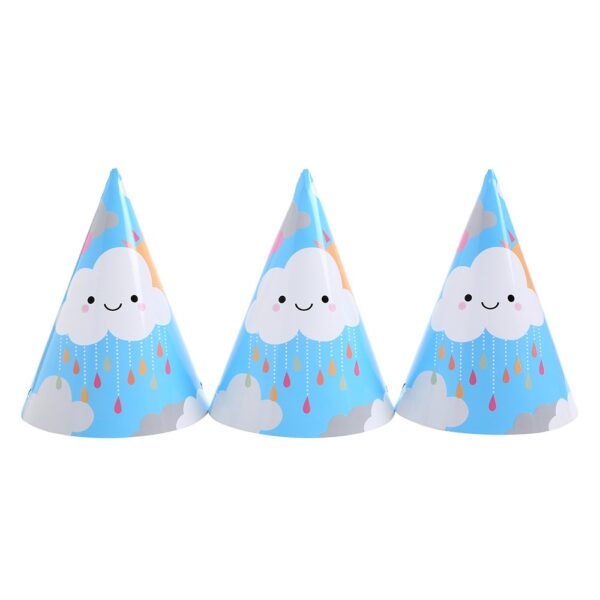 כובעים ליום הולדת - עננים לבנים