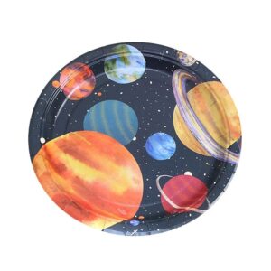 צלחות נייר מתכלה קטנות - חלל