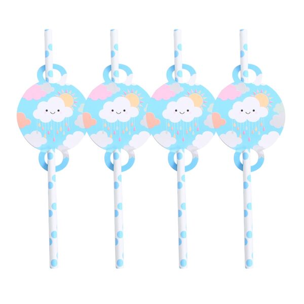 קשיות נייר - עננים לבנים