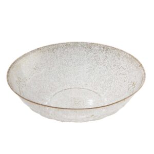 קערות פלסטיק וינטג' - זהב נוצץ