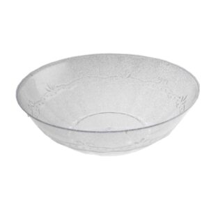 קערות פלסטיק וינטג' - כסף נוצץ