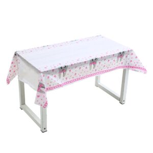 מפת שולחן ורודה לבת - שן ראשונה