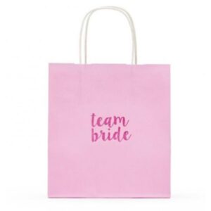 שקית נייר ורודה - TEAME BRIDE