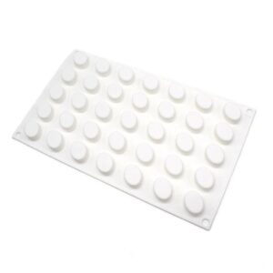 תבנית סיליקון אליפסה - 35 שקעים