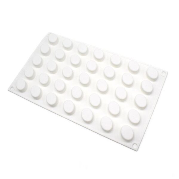 תבנית סיליקון אליפסה - 35 שקעים