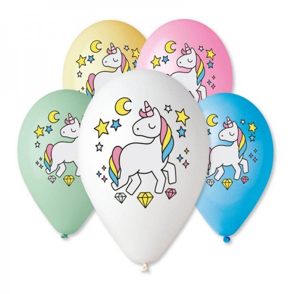 בלונים מודפסים - חד קרן