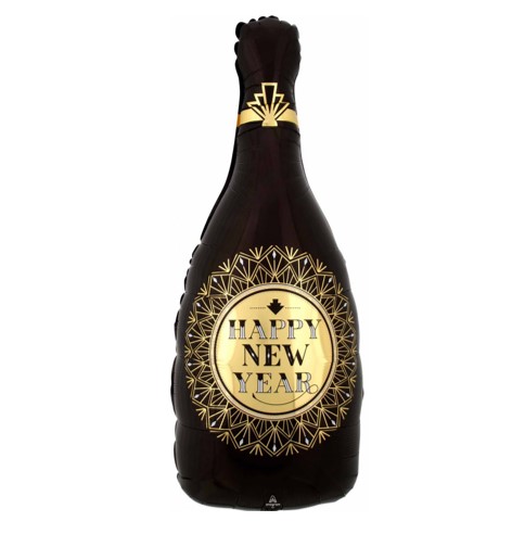 בלון מיילר ענק 36 - בקבוק שמפניה HAPPY NEW YEAR