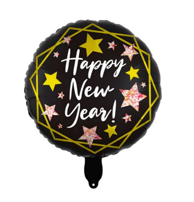 בלון מיילר עגול 18 - Happy New Year