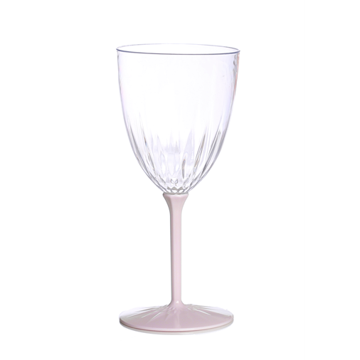 כוסות יין מהודרות מפלסטיק - ורוד