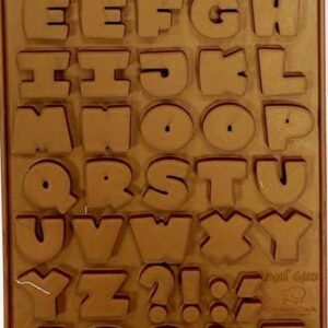 תבנית סיליקון אותיות באנגלית - פונט לונה