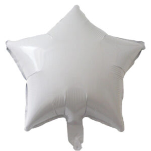 בלון כוכב לבן 18 - מתאים לעיצוב אישי