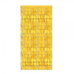 וילון ריבועים - זהב