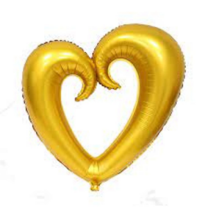 בלון מיילר 36 - לב זהב