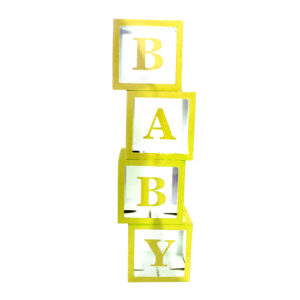 סט קופסאות למילוי בלונים - זהב