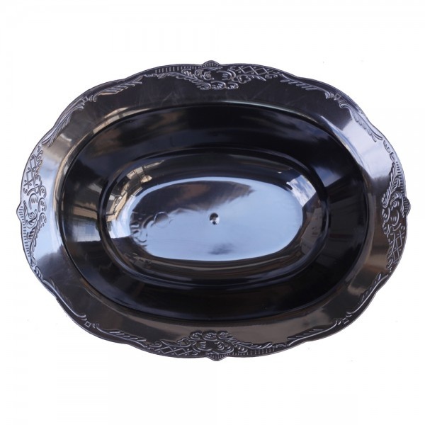 קערות פלסטיק וינטג' - שחור