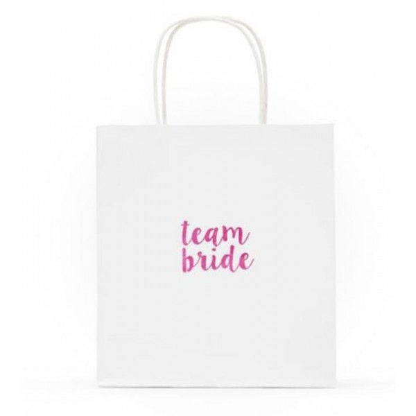 שקית נייר לבנה - TEAME BRIDE