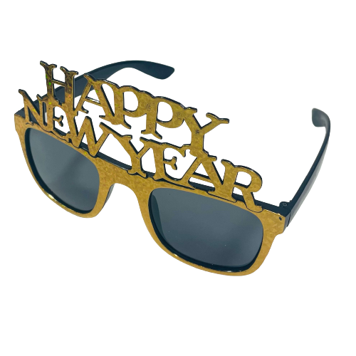 משקפיים - HAPPY NEW YEAR זהב