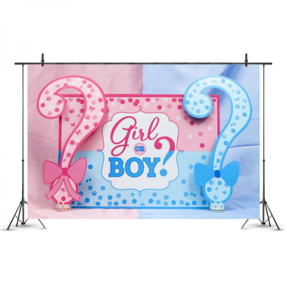 פוסטר רקע גדול - גילוי מין העובר