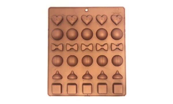 תבנית סיליקון - ששת הפרלינים