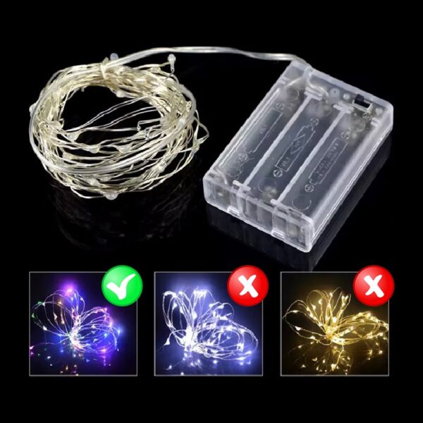 שרשרת לדים 5 מטר - צבעוני