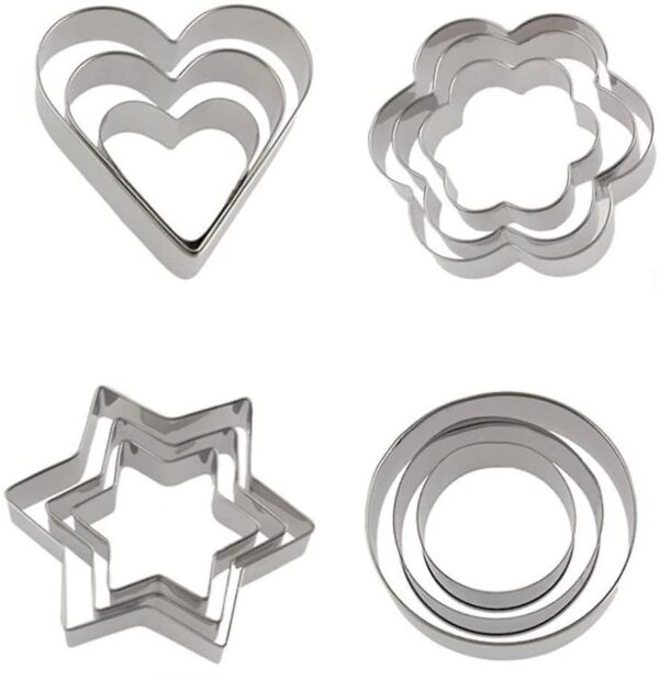 מארז חותכני עוגיות 4 צורות