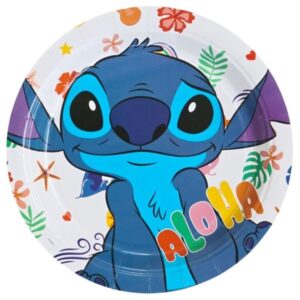 צלחות נייר מתכלה גדולות - סטיץ'