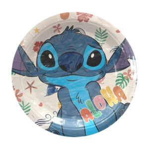 צלחות נייר מתכלה גדולות - סטיץ'