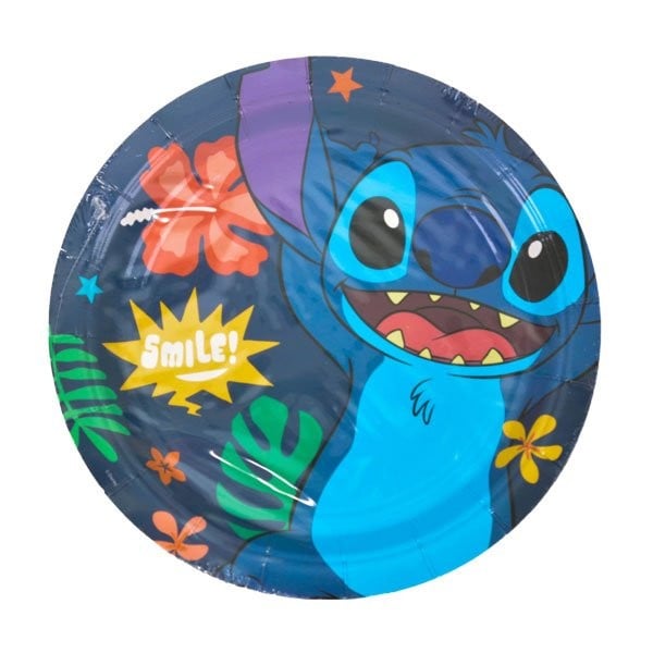 צלחות נייר מתכלה קטנות - סטיץ'