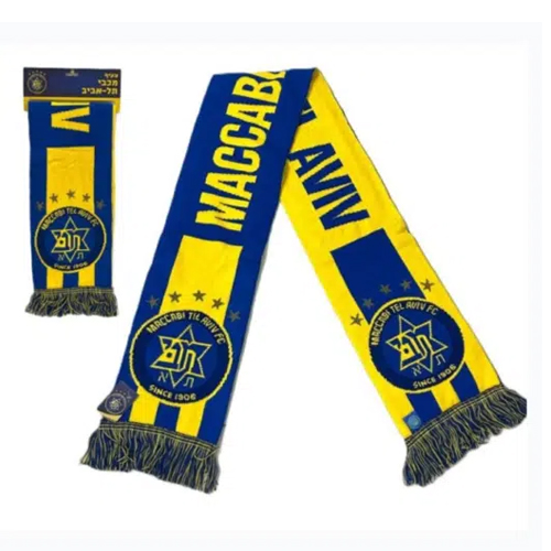 צעיף צמר עבה - מכבי תל אביב