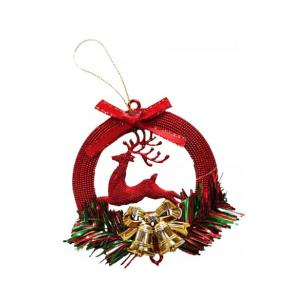 קישוט עגול עם אייל לכריסמס