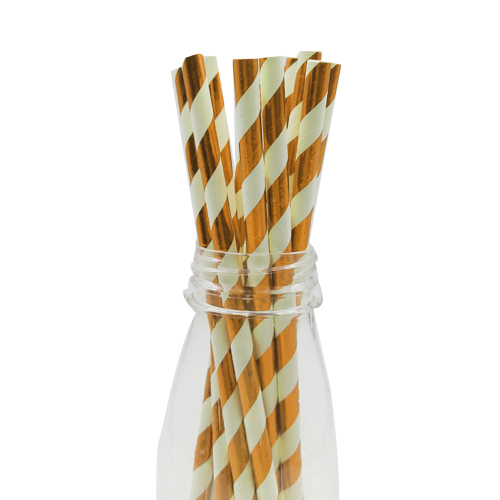 קשיות נייר - לבן רוז גולד