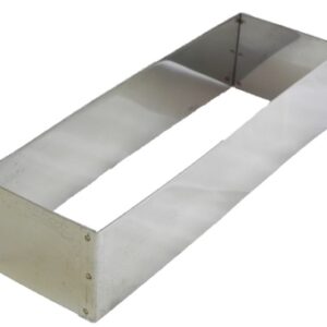 מסגרת נירוסטה אינגליש קייק (רינג מלבן) 26X7.5X10 ס"מ