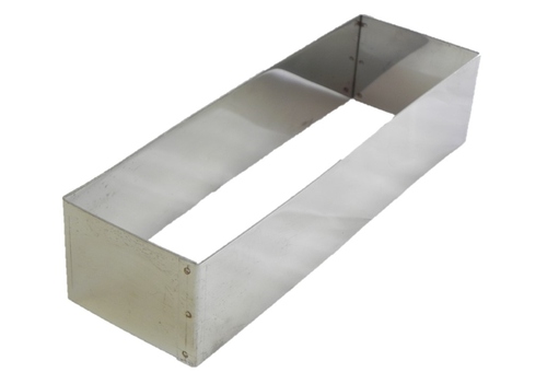 מסגרת נירוסטה אינגליש קייק (רינג מלבן) 26X7.5X10 ס"מ