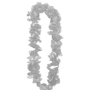 12 שרשראות הוואי - כסף מטאלי