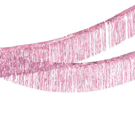 שרשרת טאסלים לתלייה - ורוד