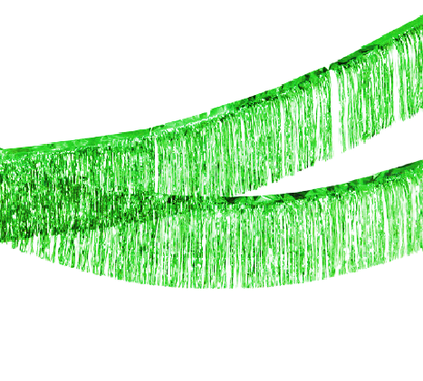 שרשרת טאסלים לתלייה - ירוק