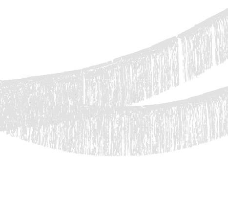 שרשרת טאסלים לתלייה - לבן