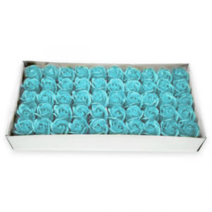 מארז 50 ראשי פרחי סבון לקישוט - תכלת