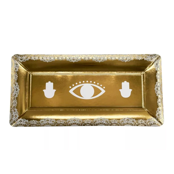 מגשי קרטון מלבניים - חמסות זהב