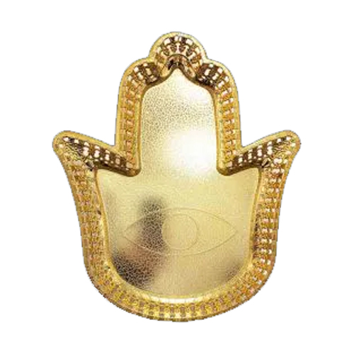 מגש תחרה פלסטיק - חמסה זהב