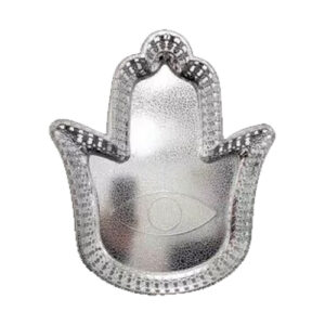 מגש תחרה פלסטיק - חמסה כסף