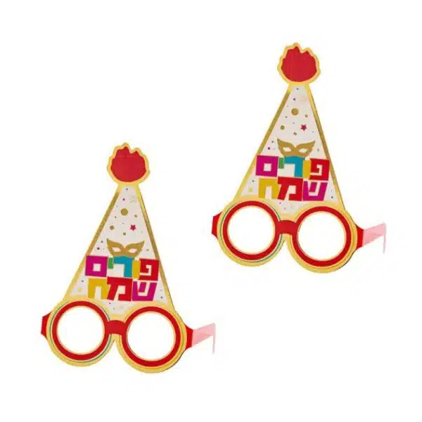 קישוטי שולחן - משקפיים פורים