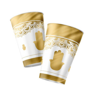 כוסות נייר - חמסה ומנדלה