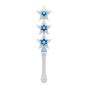 שרביט אורות כוכבים מגן דוד - לבן